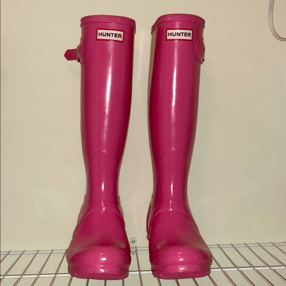 Pink Tall Hunter Rainboots